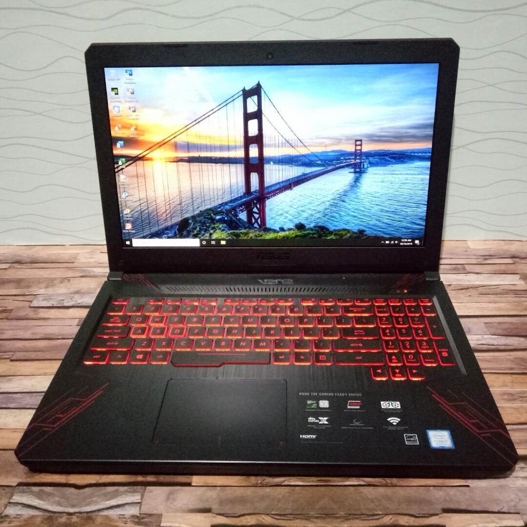 Laptop Bekas Murah Asus core i7 gen 8 TUF 504G Gaming dual VGA Nvidia