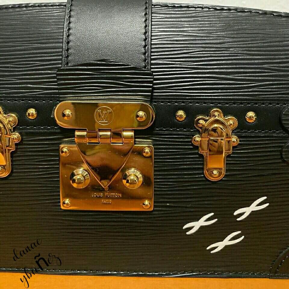 Louis Vuitton Trunk Clutch Epi Noir Leather Bag, Luxury, Bags & Wallets on  Carousell