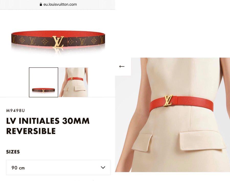 lv iconic 30mm reversible belt