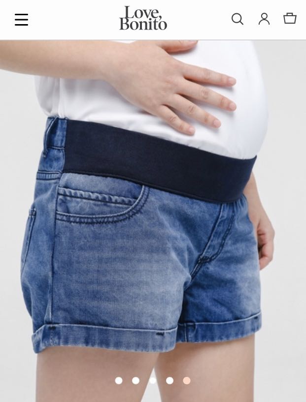 elastic waist jeans shorts