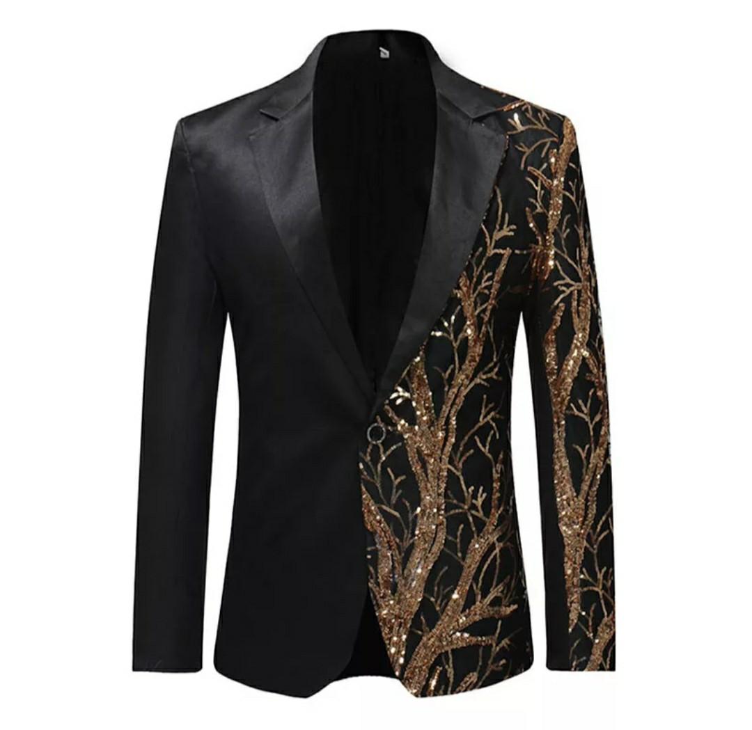 Gold new arrivals black jacket