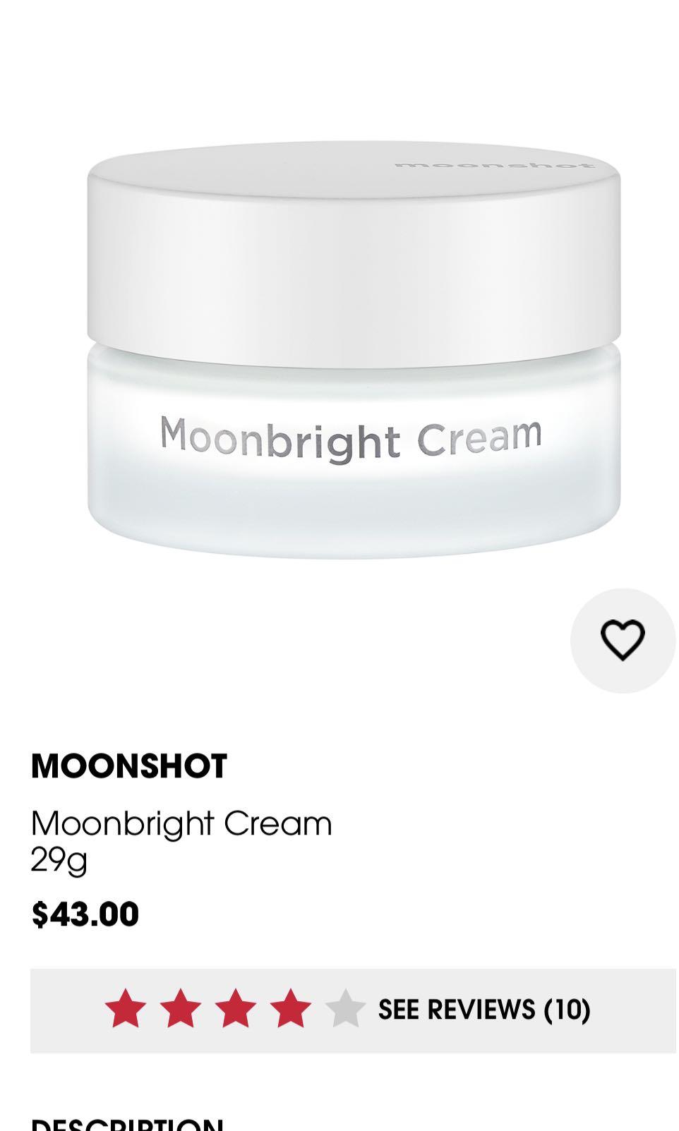 Moonshot moonbright cream, Beauty & Personal Care, Face, Makeup Products on  Carousell