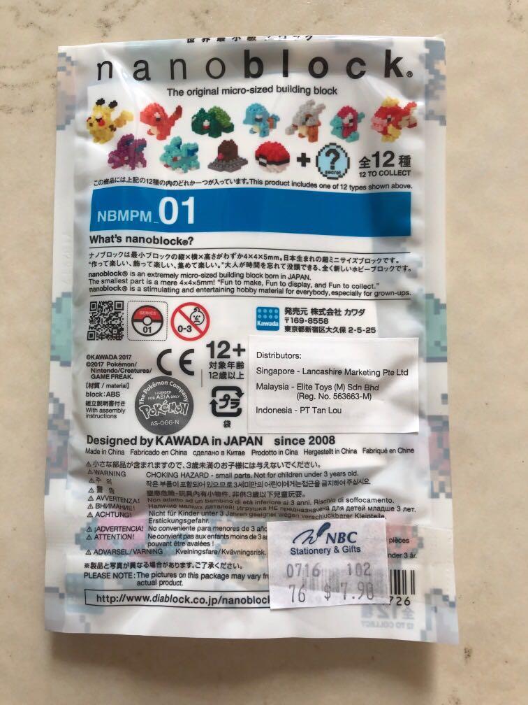 Nanoblock Mini Pokemon Series 1 Blind Bag Hobbies Toys Toys Games On Carousell