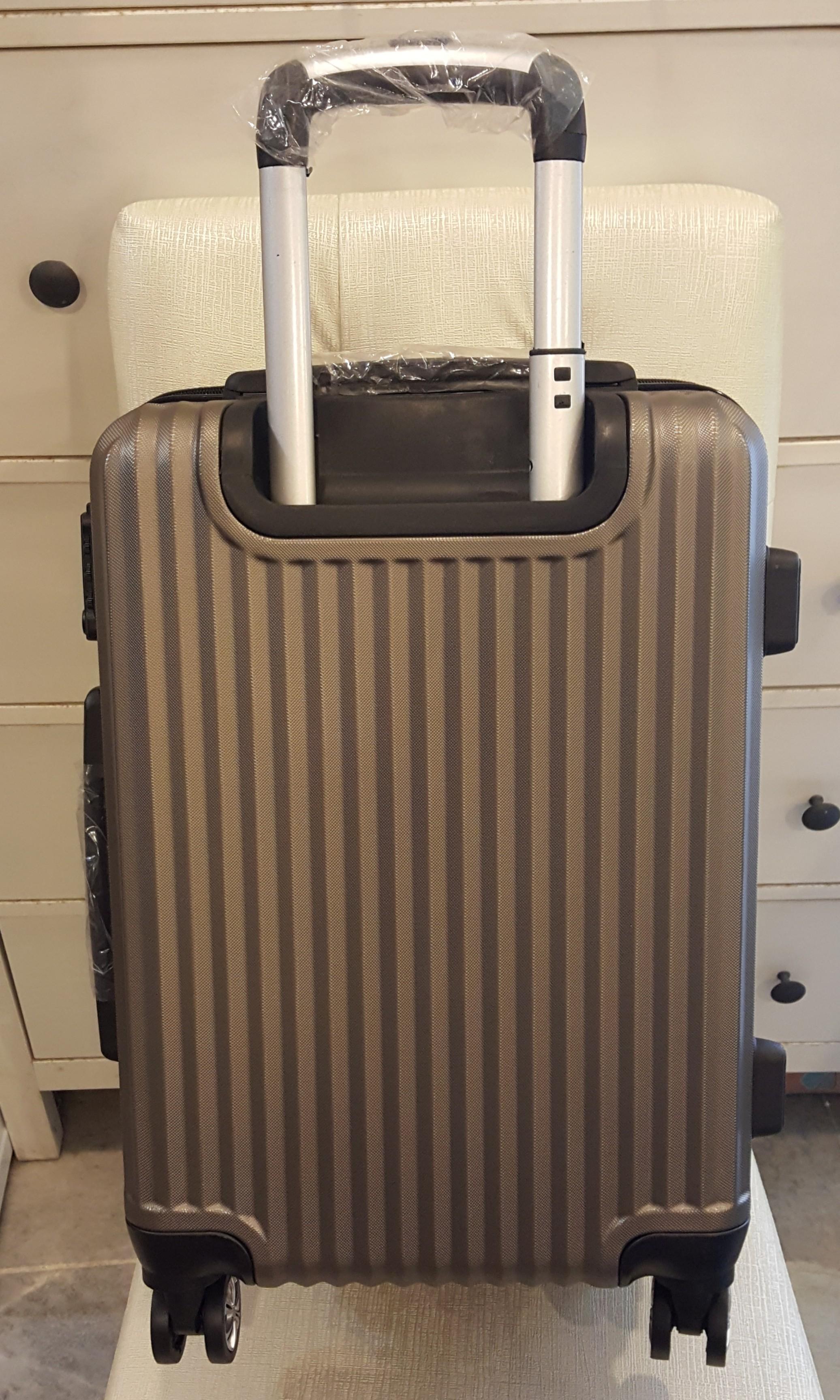 Nautica Luggage Trolley Bag 20 Inch Grey Luxury Bags Wallets