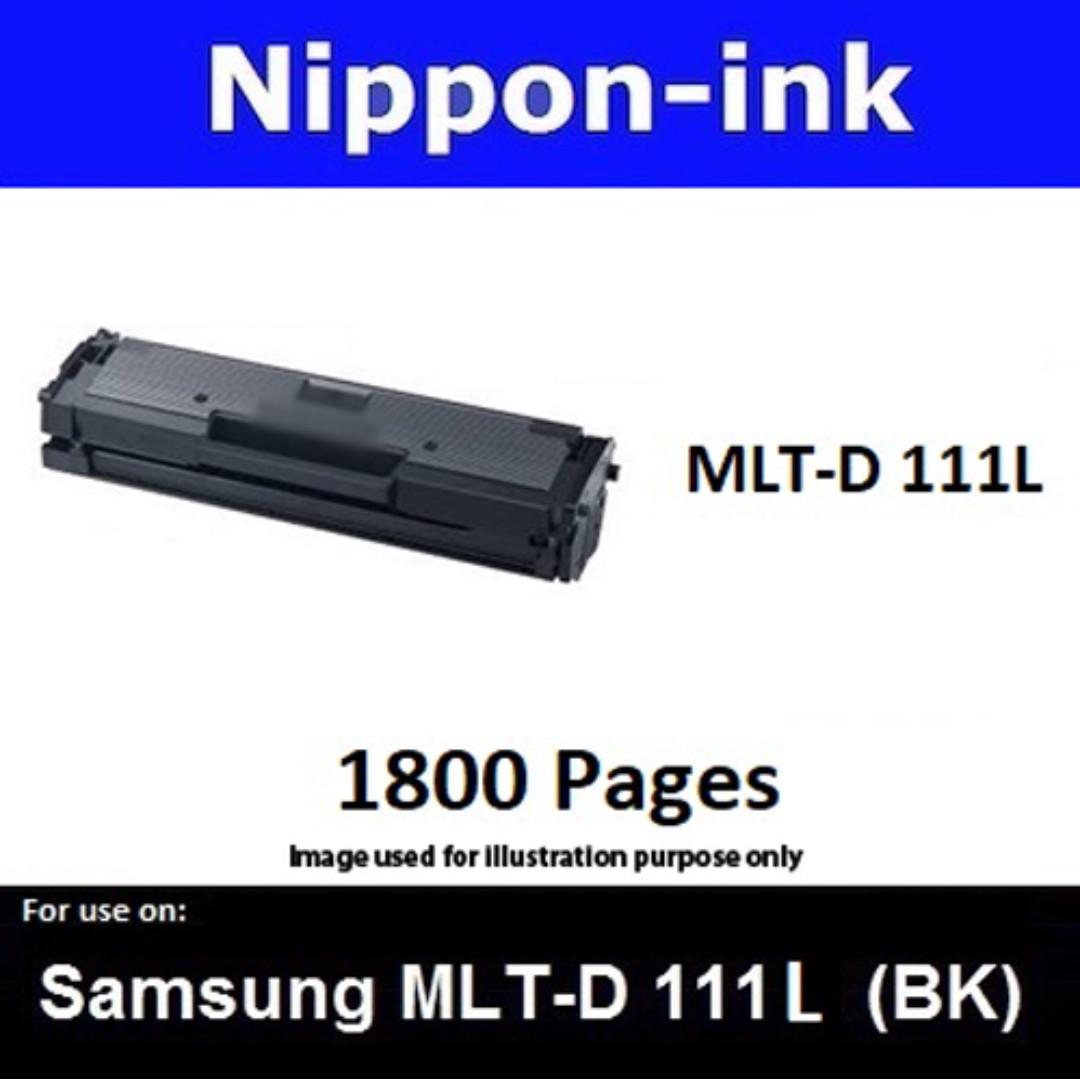 Nippon Ink For Samsung Mlt D 111 L Black Toner Cartridge For Laser Printer Sl M2020 Sl M2022 Sl M2070 111l Is The High Capacity Of 111s Books Stationery Stationery On Carousell