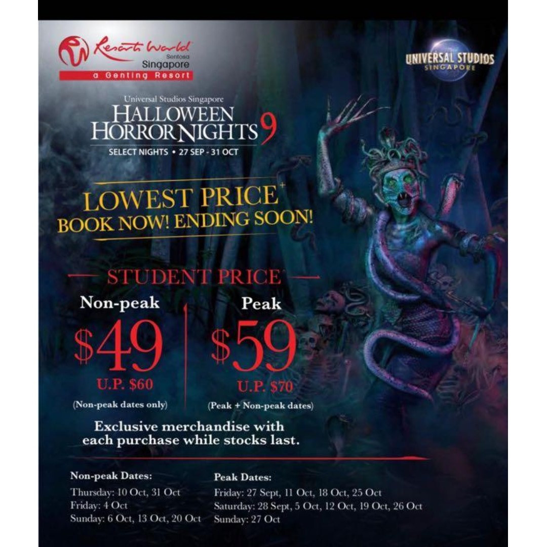 PeakNight Halloween Horror Nights Ticket, Tickets & Vouchers, Event