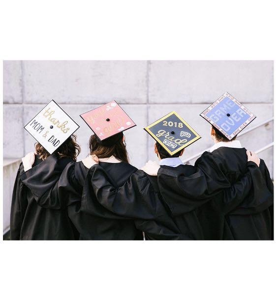 Pearhead Graduation Cap Decorating Kit With Stencils Stickers