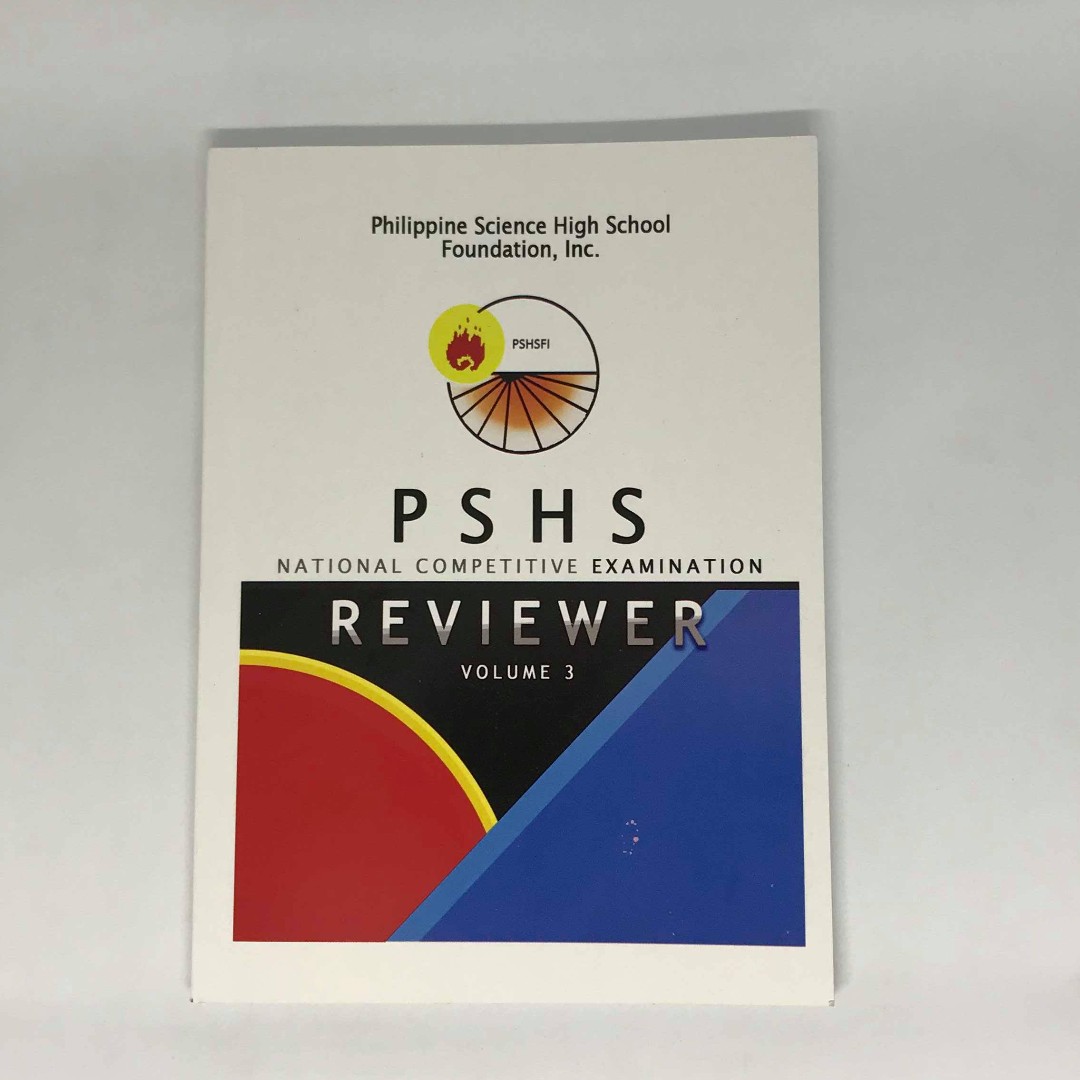 Philippine Science High School Reviewer PSHS NCE Volume 3 , Books, Books on Carousell
