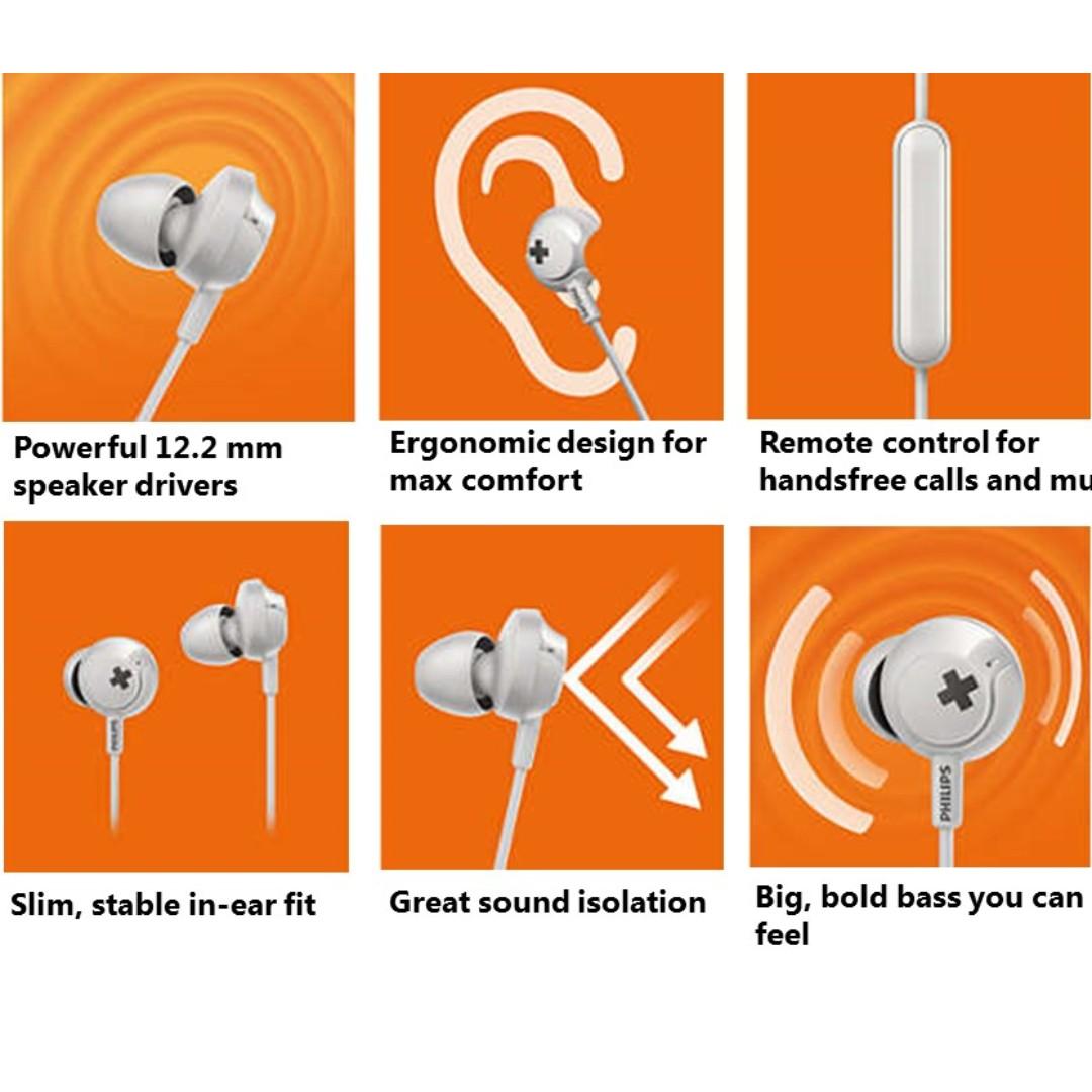 Philips discount bass+ she4305wt