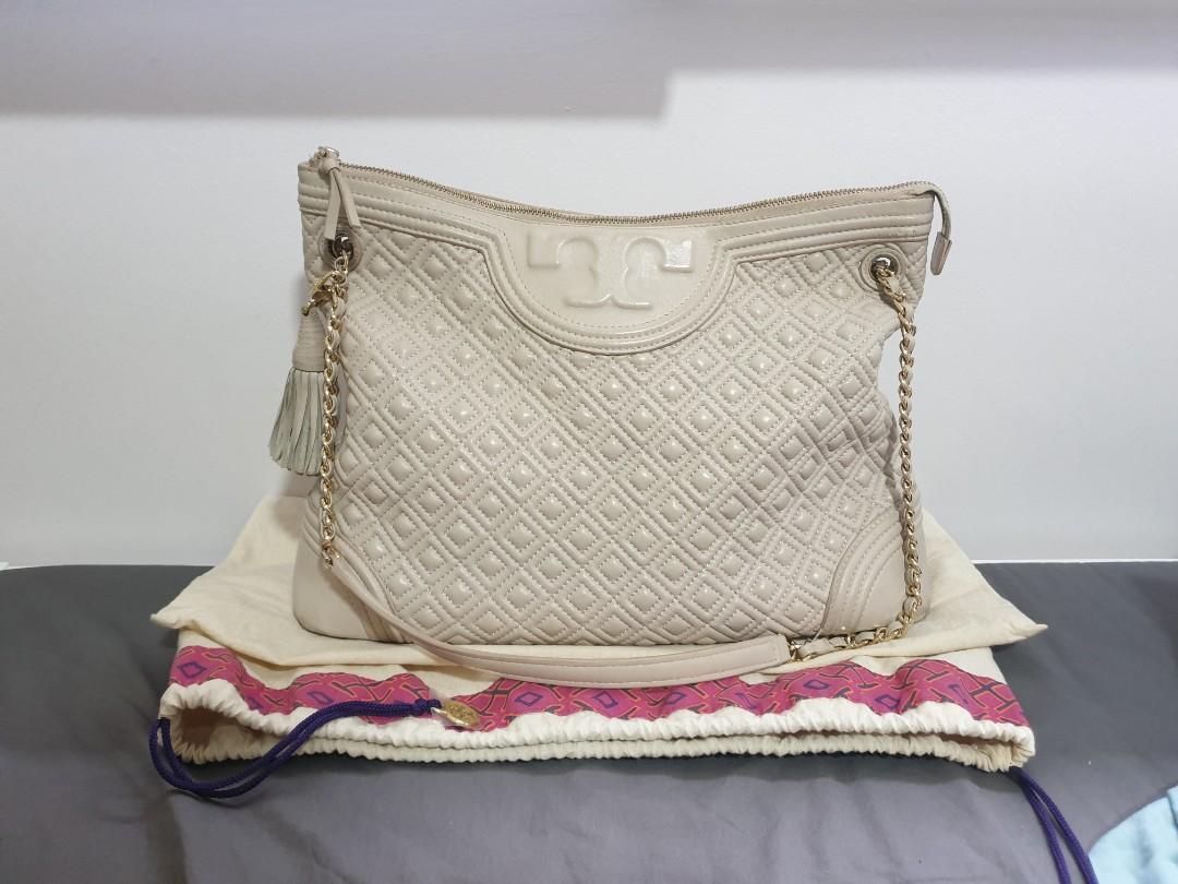 Preloved Authentic Tory Burch Quilted Fleming in Bedrock Luxury Bags Wallets on Carousell