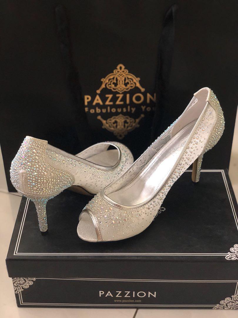 Preloved Wedding shoes Pazzion Heels Size 9 Women s Fashion Footwear Heels on Carousell
