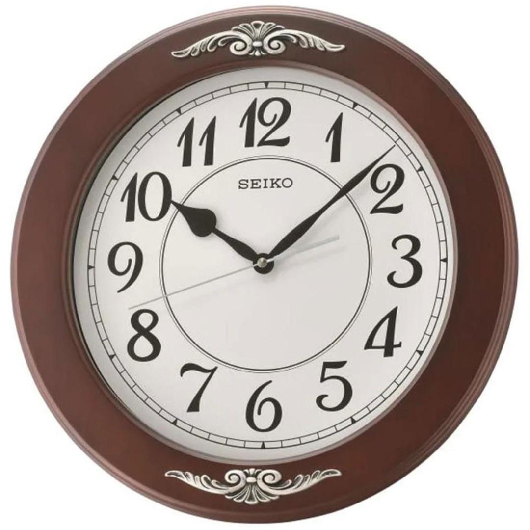 QXA745Z Seiko Elegant Wooden Wall Clock (Singapore Only), Furniture