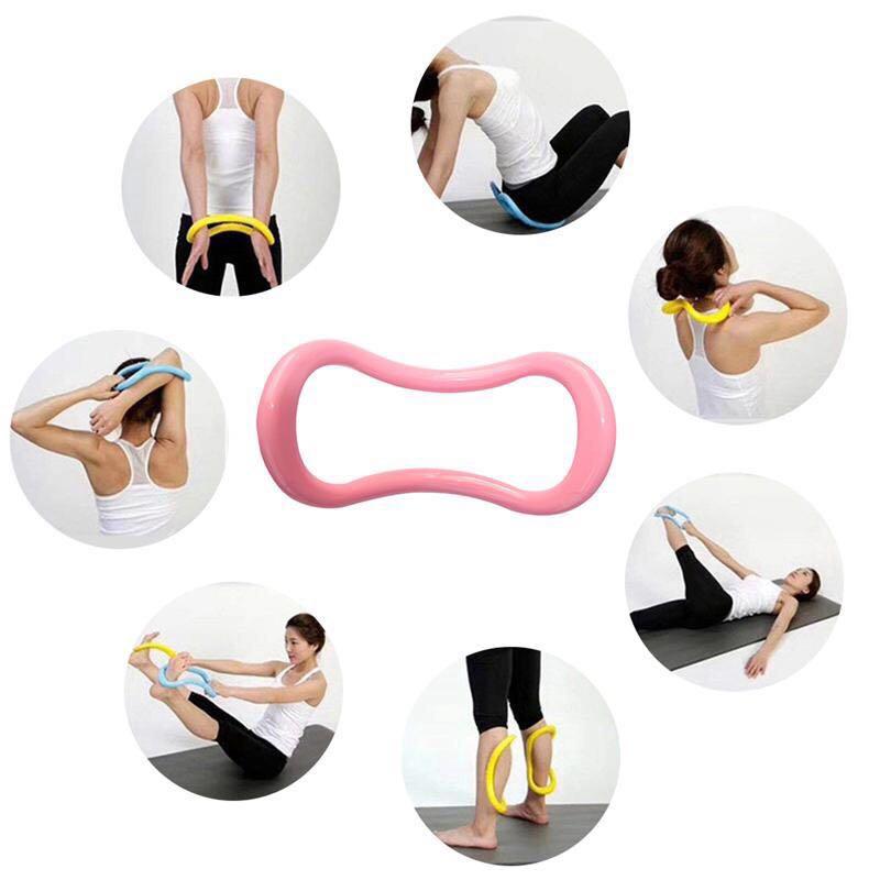 Dual Grip Pilates Ring Body Sport Fitness Magic Circle Weight Exercise Yoga  Kit | eBay