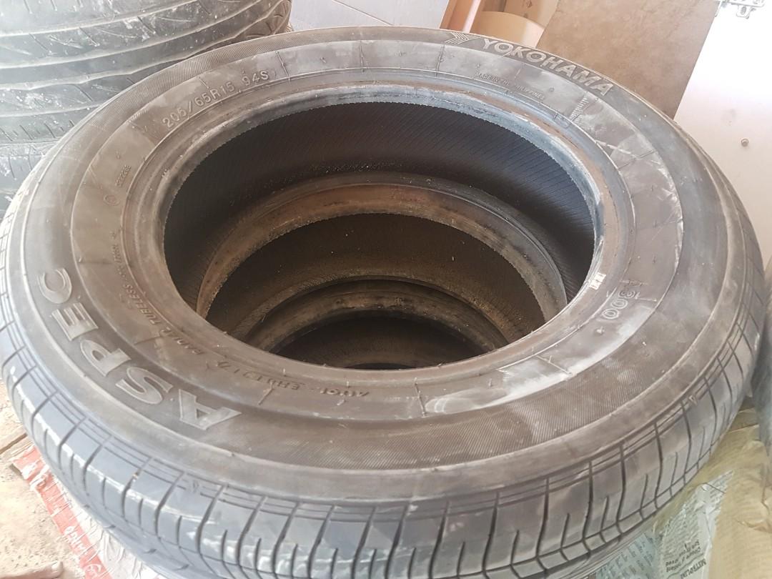 Slightly used YOKOHAMA ASPEC A300 205/65R15 1-piece Tire, Car Parts &  Accessories, Mags and Tires on Carousell