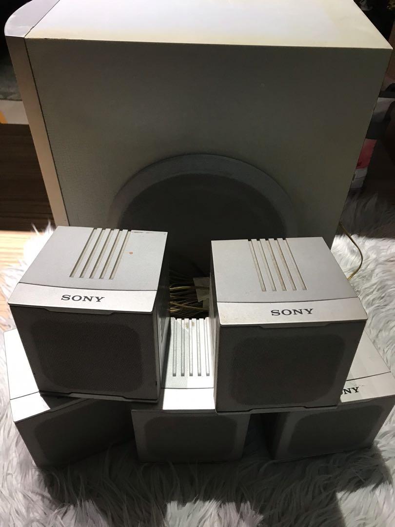 Sony Subwoofer And 5 Satellite Speakers Audio Soundbars Speakers sony-subwoofer-and-5-satellite-speakers-audio-soundbars-speakers