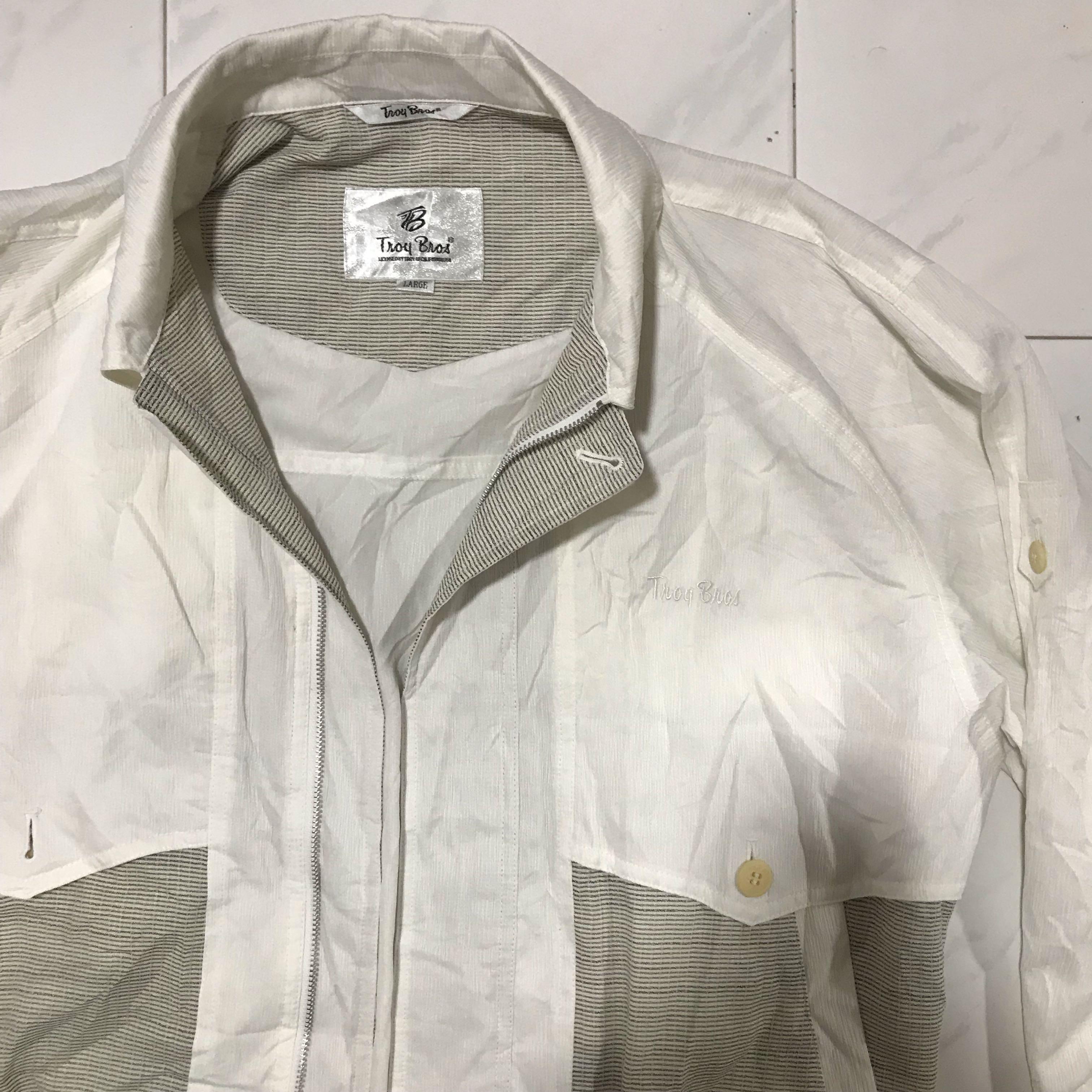 Vintage White Windbreaker / Jacket, Men's Fashion, Coats, Jackets and