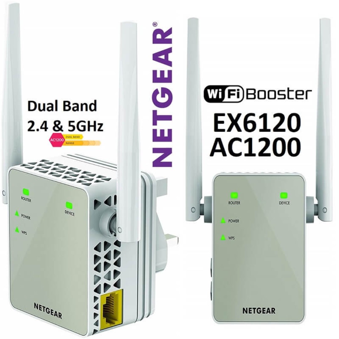 Wifi Range Extender Netgear Ex6120 Dual Band Ac1200 Wifi Booster Electronics Others On Carousell