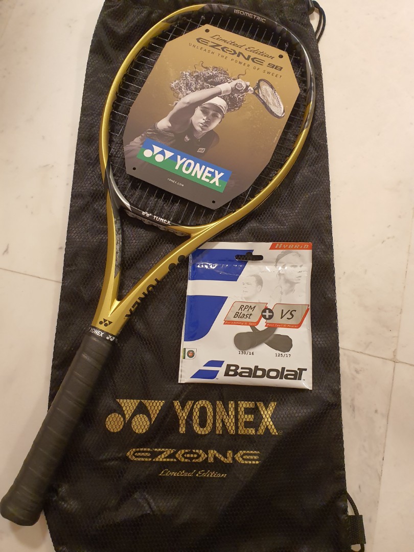 YONEX EZONE 98 LIMITED GOLD (285 GR) RACQUET L1 (4 1/8) Made in Japan