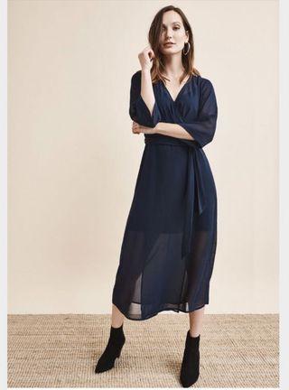 Kimono wrap maxi dress