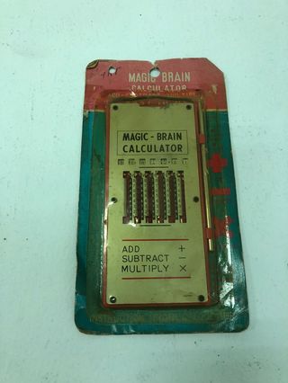 Vintage Kingson Magic Brain Pocket Calculator 