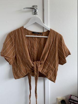 Glassons linen tie top