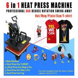 6in1 Heat press machine package