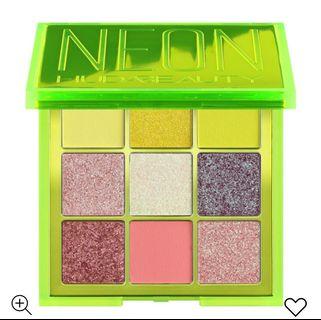 Huda neon green obsessions pressed pigment palette