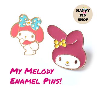 Sanrio Character Enamel Pins: My Melody, Badtz-Maru, Keroppi, Chococat ...