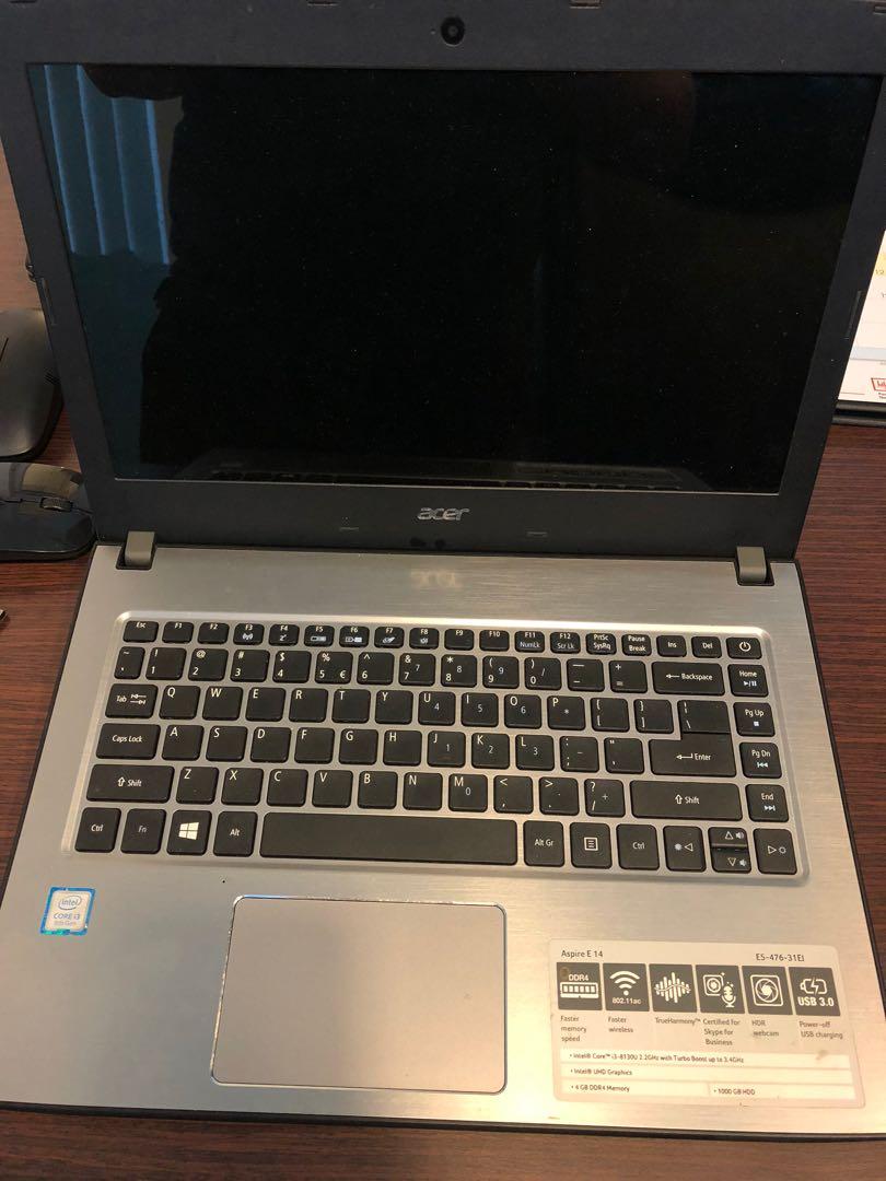 Acer Aspire E14 E5 476 31ej 14 Laptop Electronics Computers Laptops On Carousell