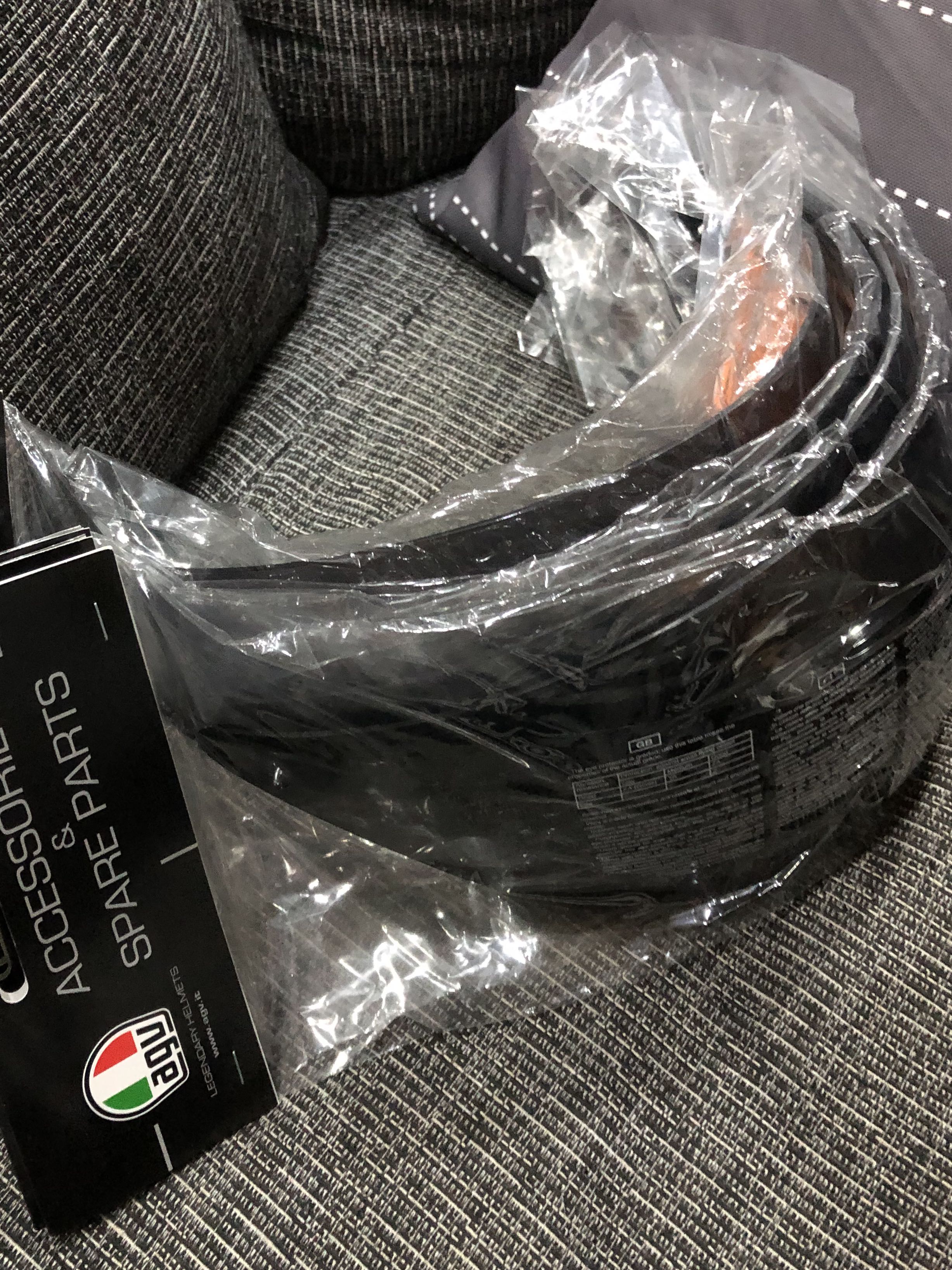 AGV Bali Smoke Visor, Motorcycles, Motorcycle Apparel on Carousell