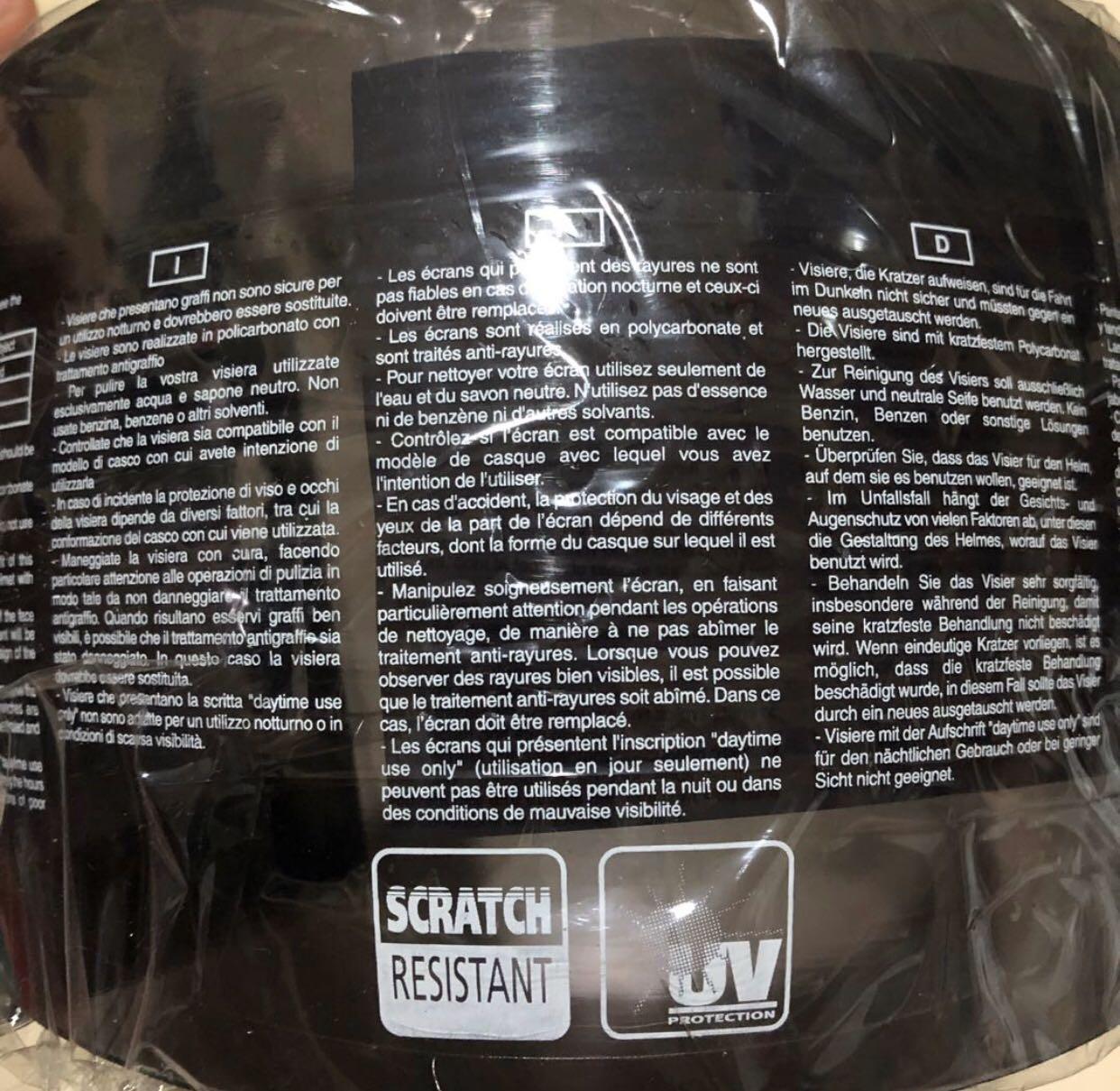 AGV Bali Smoke Visor, Motorcycles, Motorcycle Apparel on Carousell