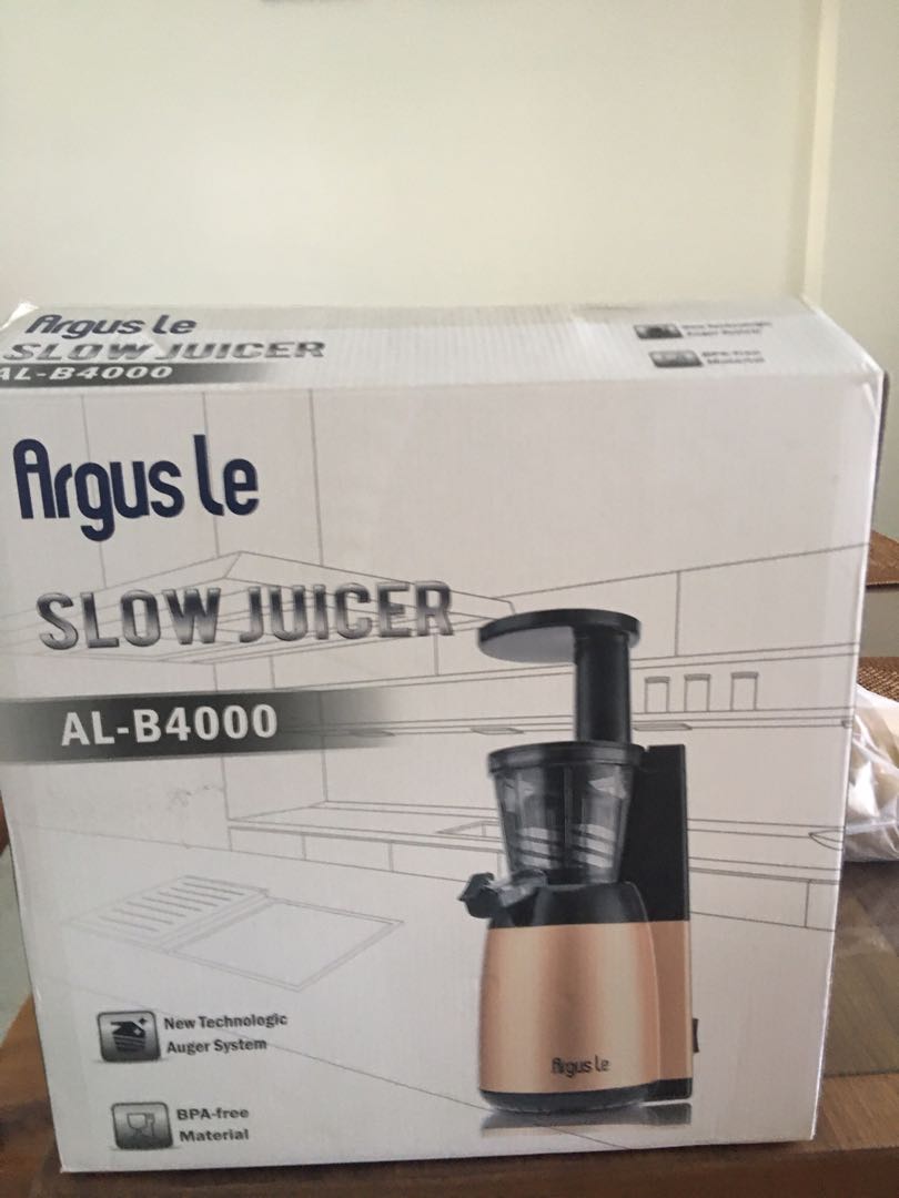 ARGUS LE SLOW JUICER TV Home Appliances Kitchen Appliances Juicers Blenders Grinders on Carousell