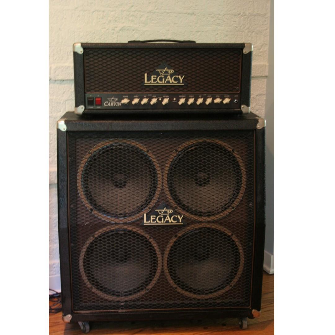 Carvin Legacy Steve Vai Signature 2 Channel 100 Watt Guitar Amp Head Cabinet Vl100 C412t Display Sets Less 20 Music Media Music Accessories On Carousell
