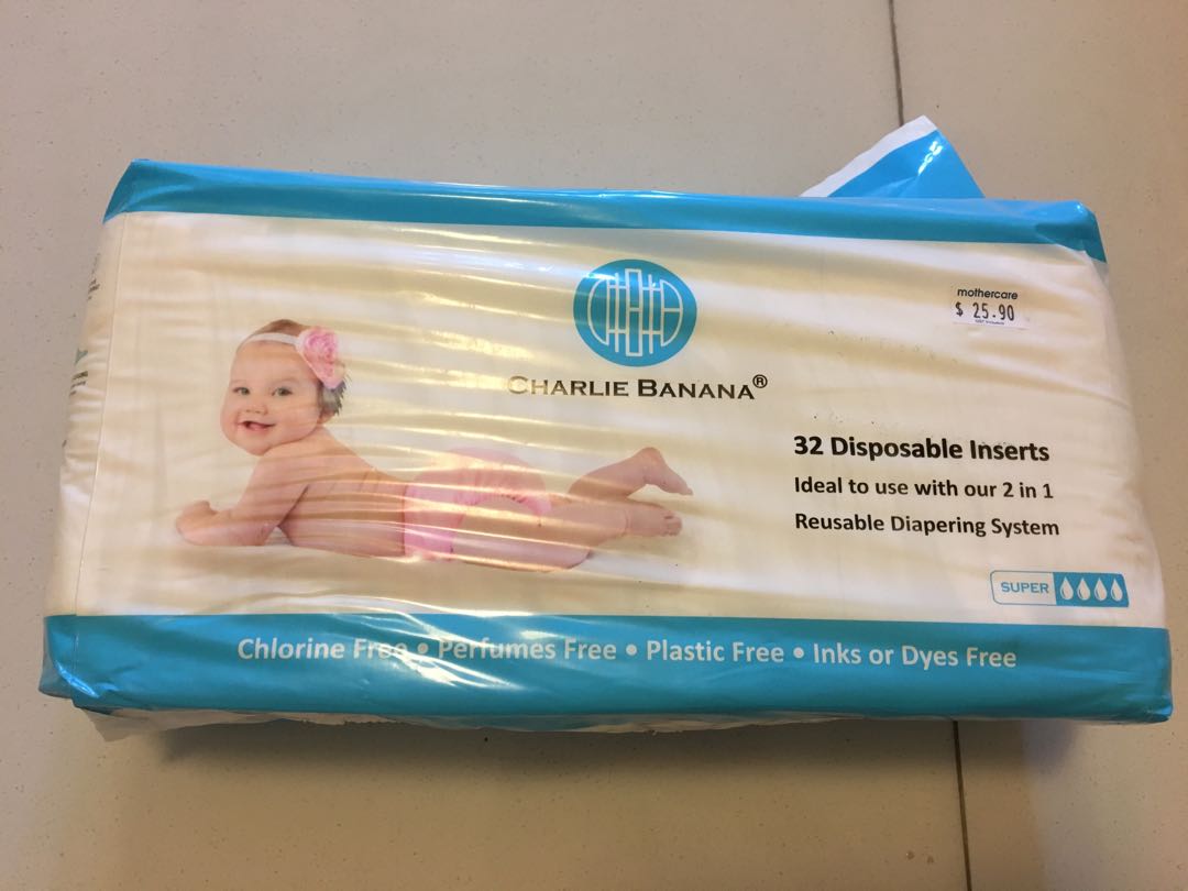 Charlie Banana Disposable inserts, Babies & Kids, Bathing & Changing,  Diapers & Baby Wipes on Carousell