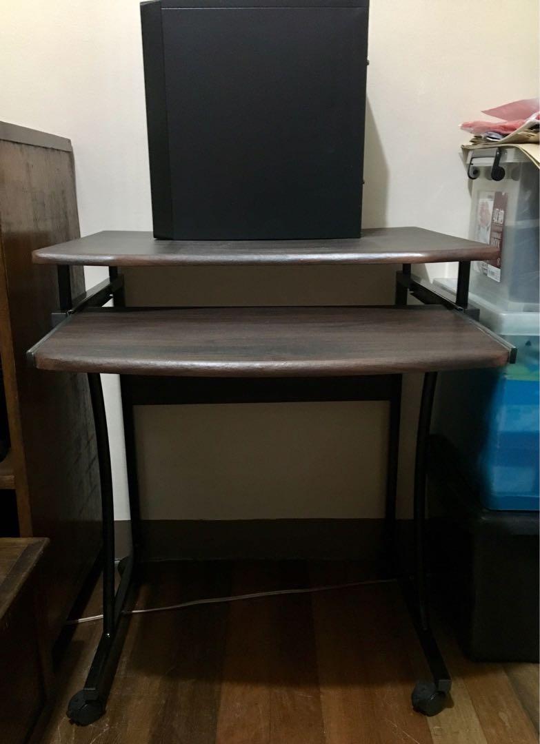 Computer Table with Pullout Keyboard Slot, Furniture & Home Living ...