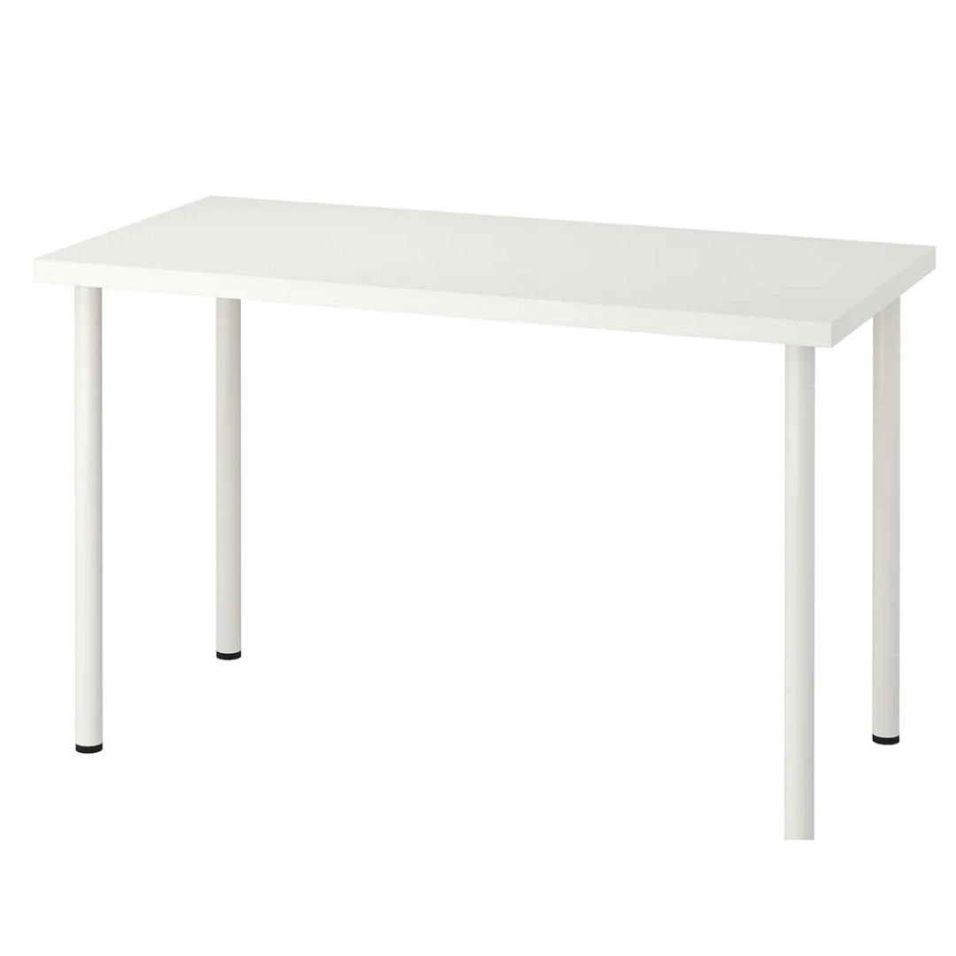 DESK in white - IKEA LINNMON - USED, Furniture & Home Living, Furniture ...