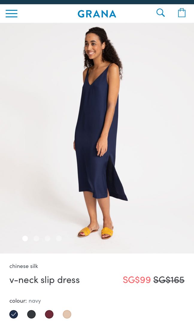 Grana v neck slip dress outlet