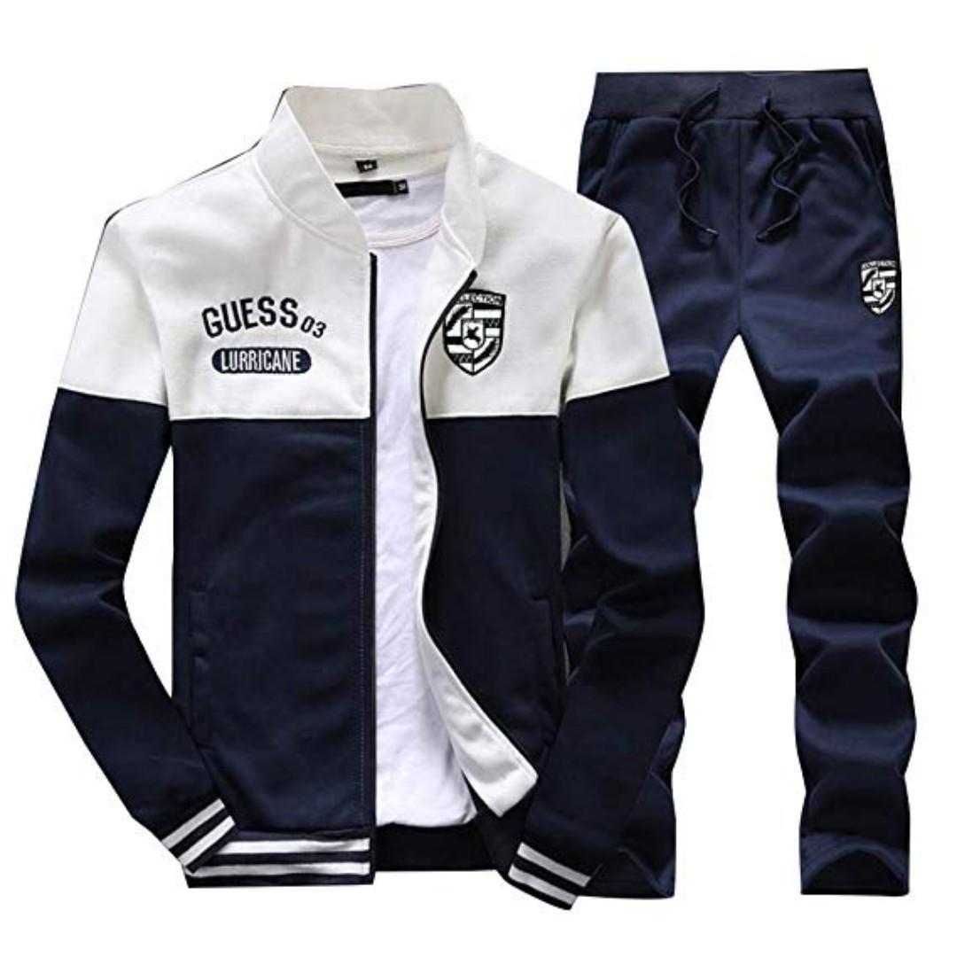 GUESS Terno Jacket and Jogger Pants, Men's Fashion, Bottoms, Joggers on ...