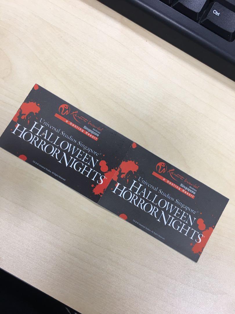Halloween Horror Nights Tickets, Tickets & Vouchers, Event Tickets on