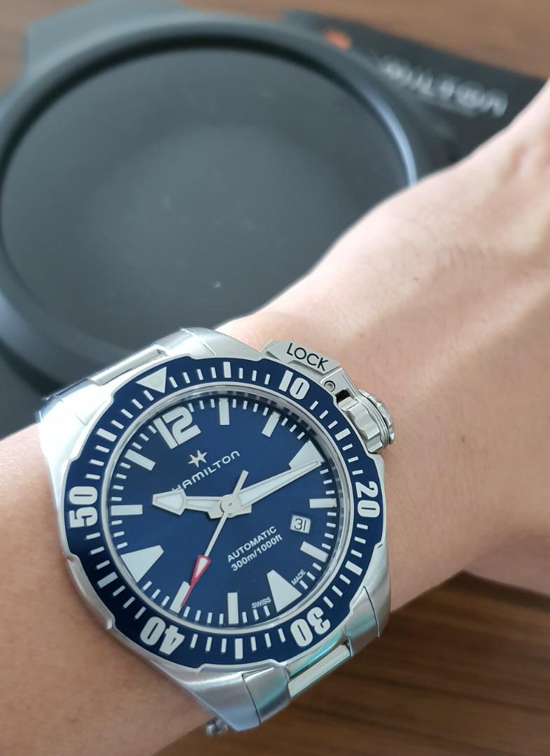 Price Drop HAMILTON KHAKI NAVY FROGMAN AUTOMATIC DIVE WATCH