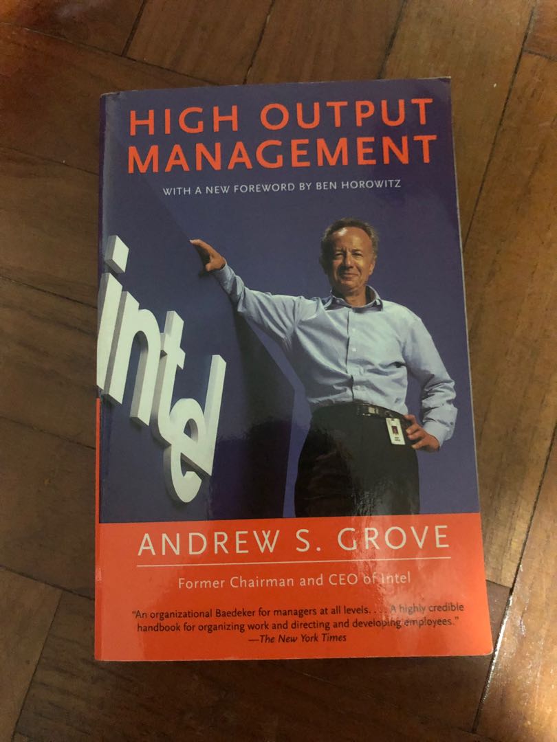 High Output Management by Andrew Grove, Hobbies & Toys, Books & Magazines, Fiction & Non