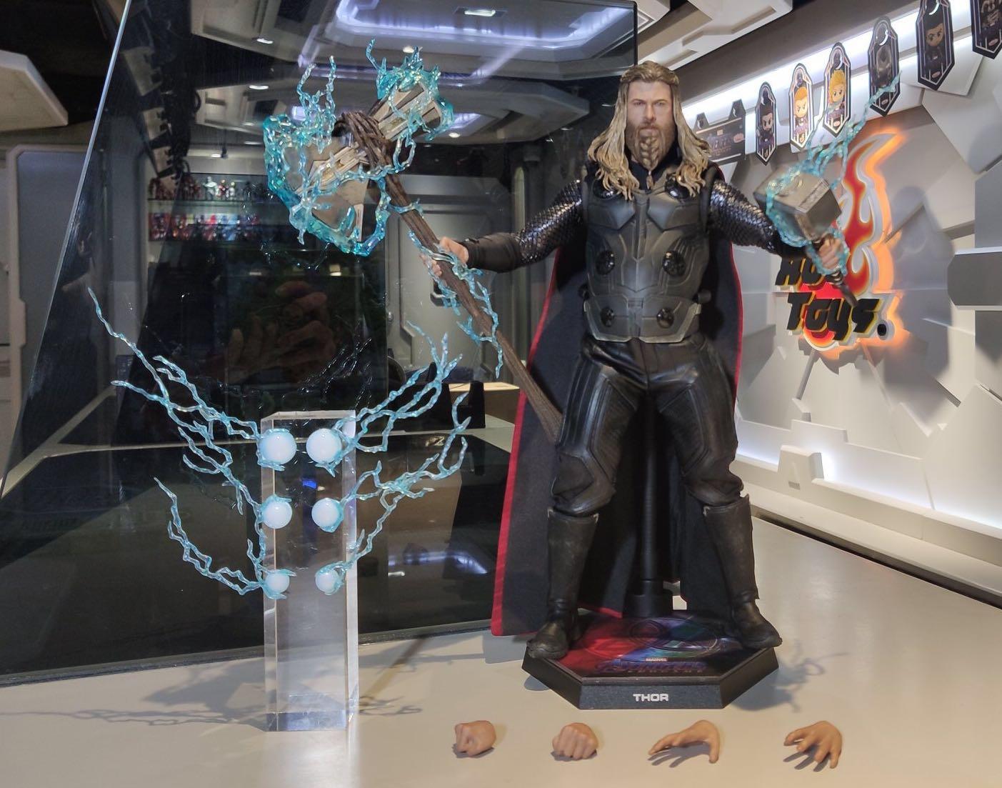 Hot Toys Mms557 Avengers Endgame Thor Fat Battle Version Toys Games Bricks Figurines On Carousell