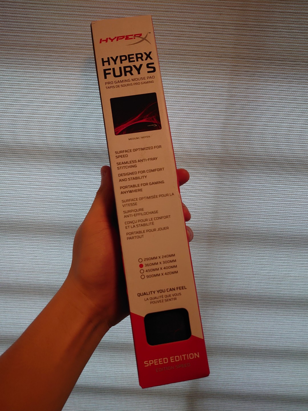 Tapis de souris gamer - HyperX Fury S Pro Speed Edition M