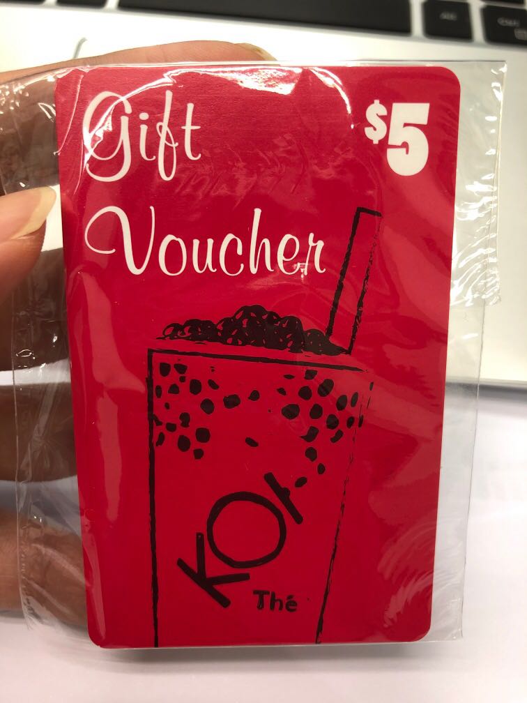 Koi 5 gift card, Food & Drinks, Beverages on Carousell