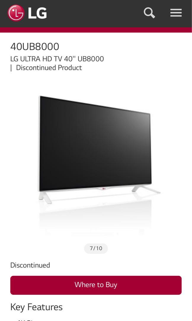 LG ULTRA HD TV 40'' UB8000 - 40UB8000