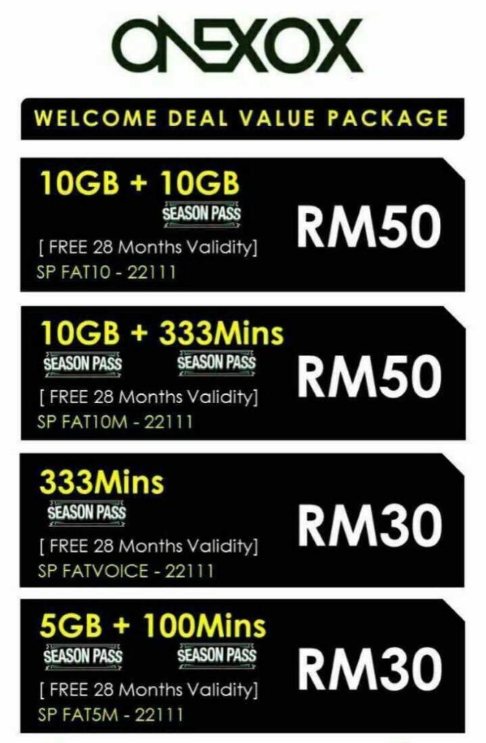 Onexox Malaysia Prepaid Simcard With 28 Months Validity Latest Plan As At 23rd March 2021 Mobile Phones Tablets Others On Carousell