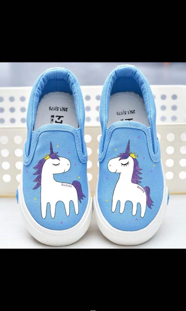 PO unicorn Canvas Shoe kid and adult 