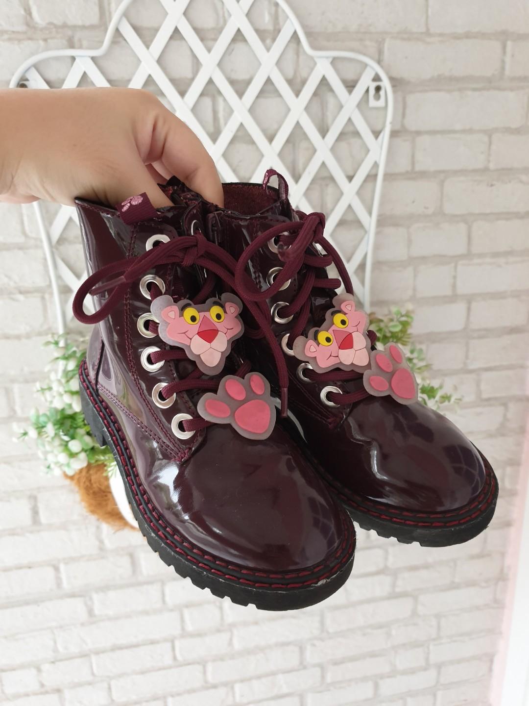 zara pink panther boots