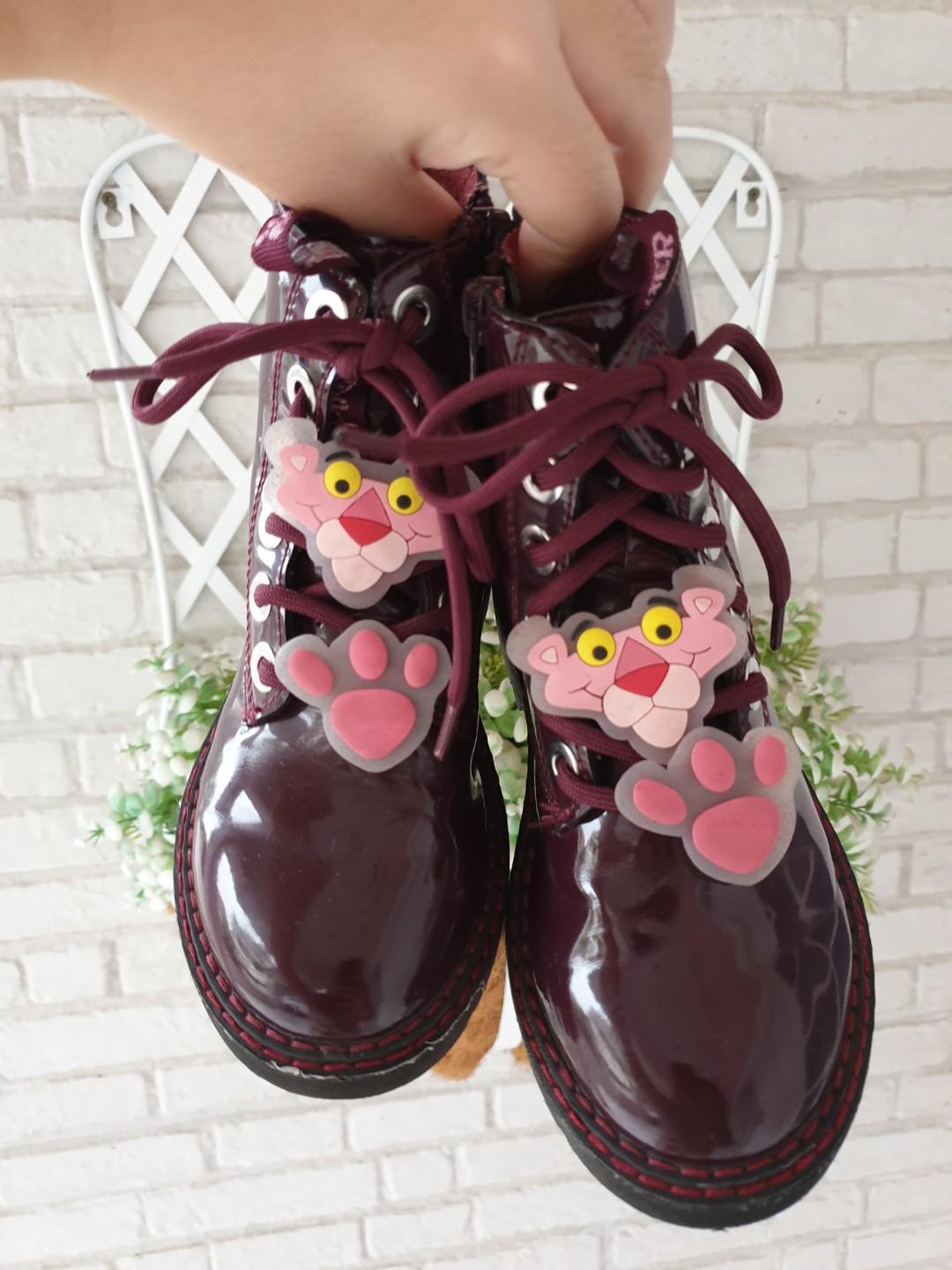 Preloved zara kids boots pink panther Bayi Anak Baju Anak Perempuan 1 hingga 3 tahun di Carousell