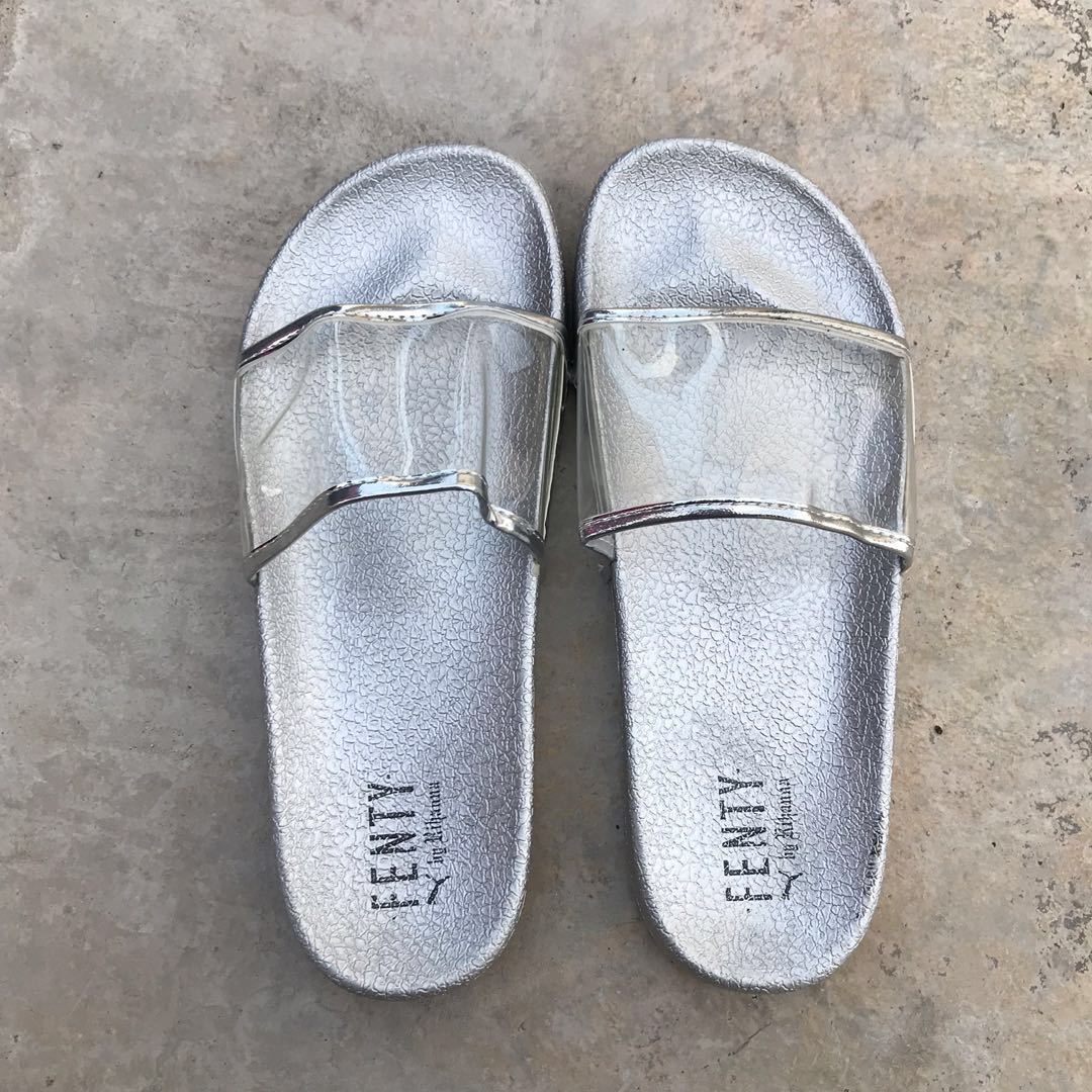 Puma Fenty Sandal in Silver Women s Fashion Footwear Sandals on